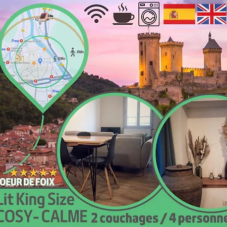 Lit King Size Tres Cosy Hyper Centre De Calme Apartment